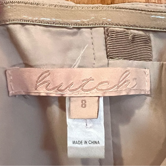 Anthropologie x Hutch Strapless Cropped Wide Leg Metallic Floral Jumpsuit Size 8 - Picture 7 of 8